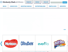 Tablet Screenshot of kimberly-clark.com.mx