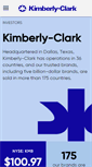 Mobile Screenshot of investor.kimberly-clark.com